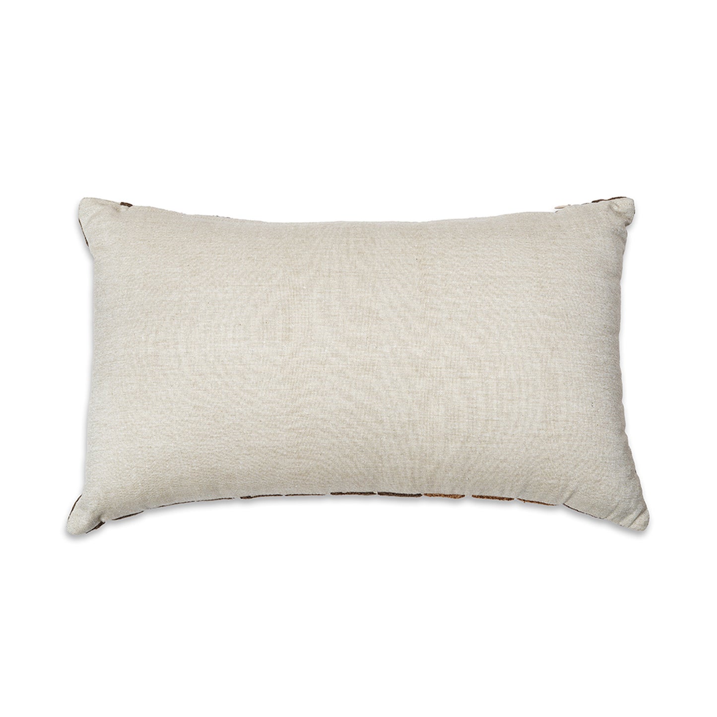 Ambush - Rectangular Brown and Beige Embroidered Cushion