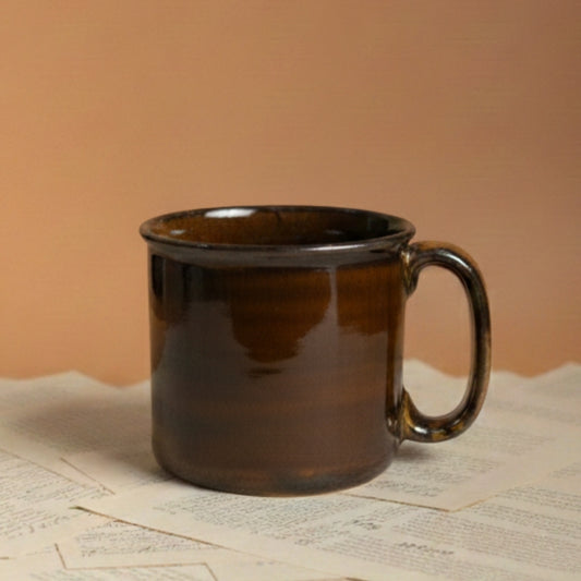 Dark Espresso Brown Ceramic Jumbo Mug Set of 4
