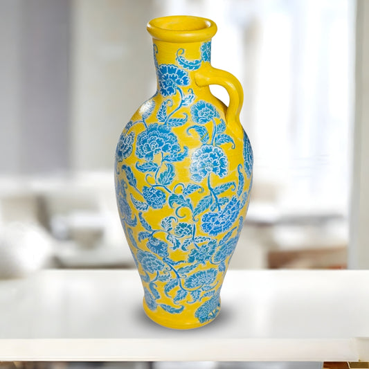 Sahra Yellow Arabian Vase