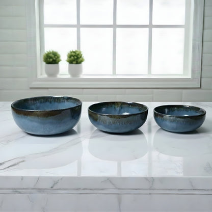 Denim Blue Bowl Set of 3