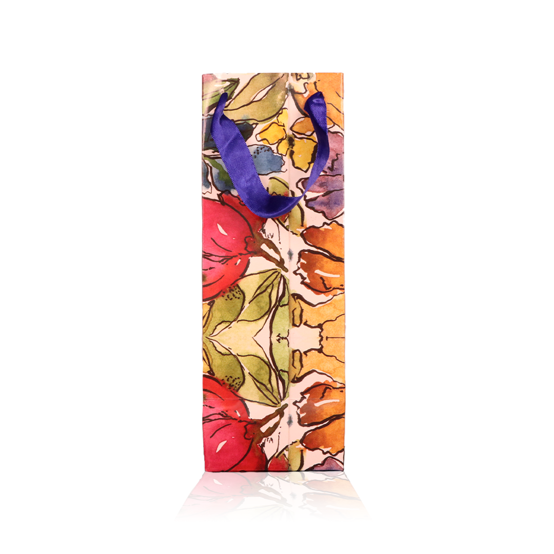 Flower Confetti Gift Wine Bag