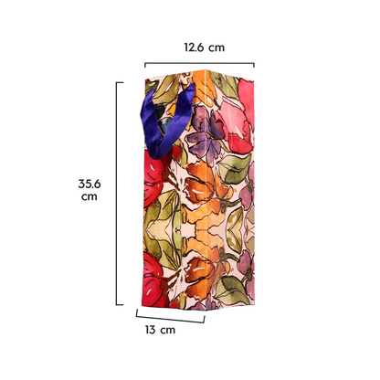 Flower Confetti Gift Wine Bag