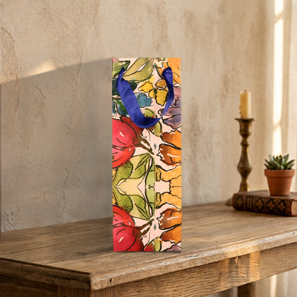 Flower Confetti Gift Wine Bag