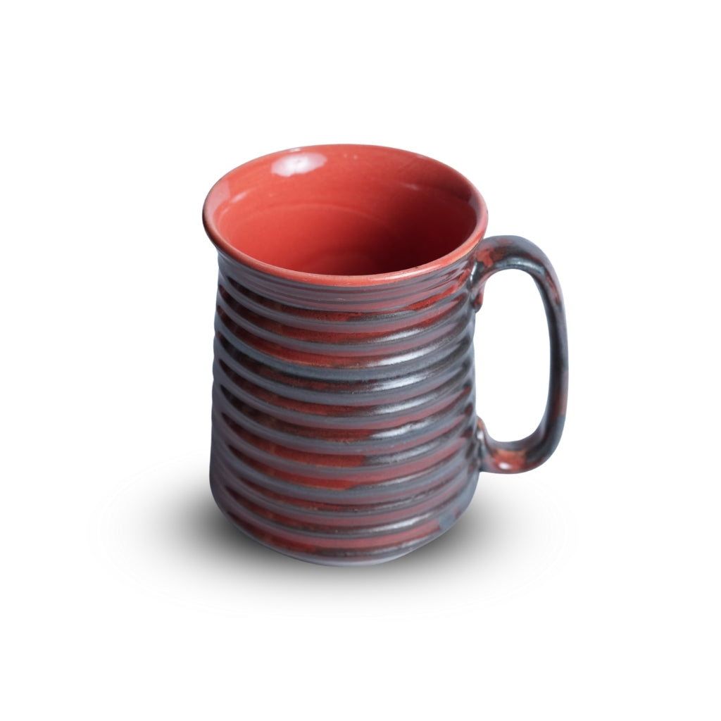 Ribbed Ceramic Jumbo Mug Set of 4