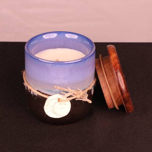 Green Leaves Moss Cedar Wood Candle