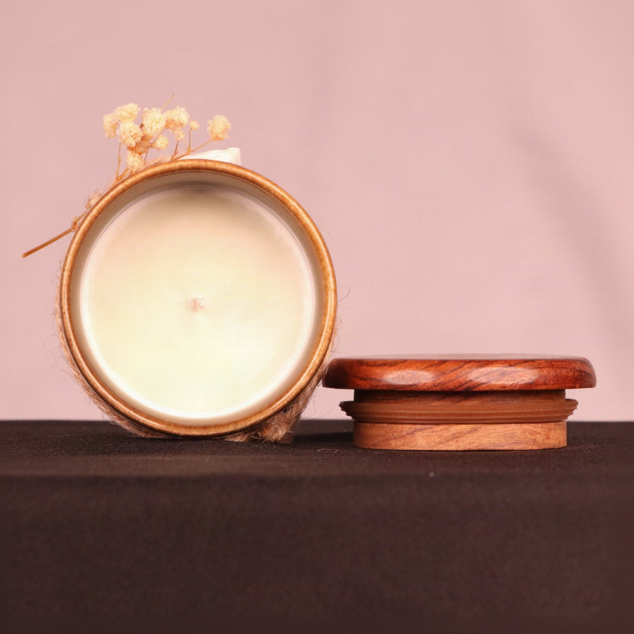 Jasmine Tuberose Cedar Wood Candle