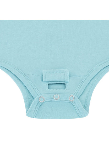 Baby Boys and Girls India 100% Organic Cotton Loose Fit Peek-a-Boo Flap Bodysuit