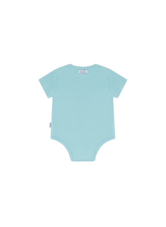 Baby Boys and Girls India 100% Organic Cotton Loose Fit Peek-a-Boo Flap Bodysuit