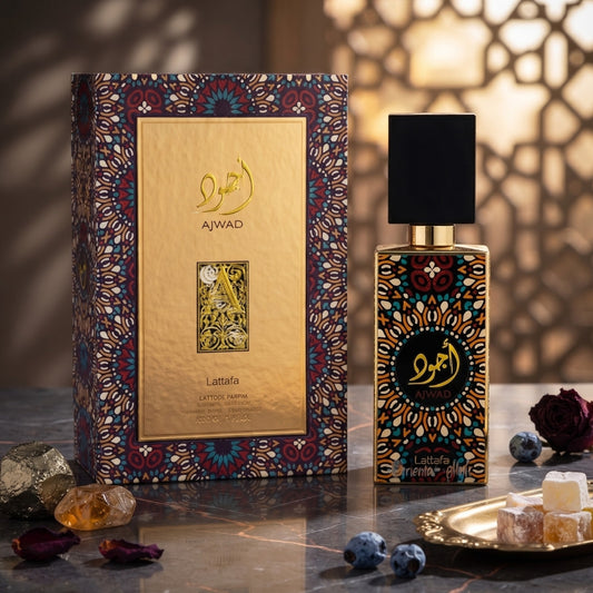 Lattafa Ajwad Eau de Parfum 60ml unisex perfume bottle for men and women