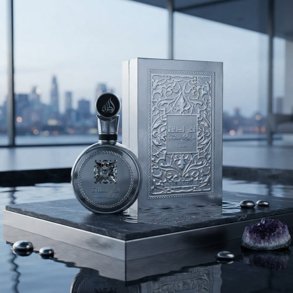 Lattafa Fakhar Platin Eau de Parfum 100ml unisex perfume bottle for men and women