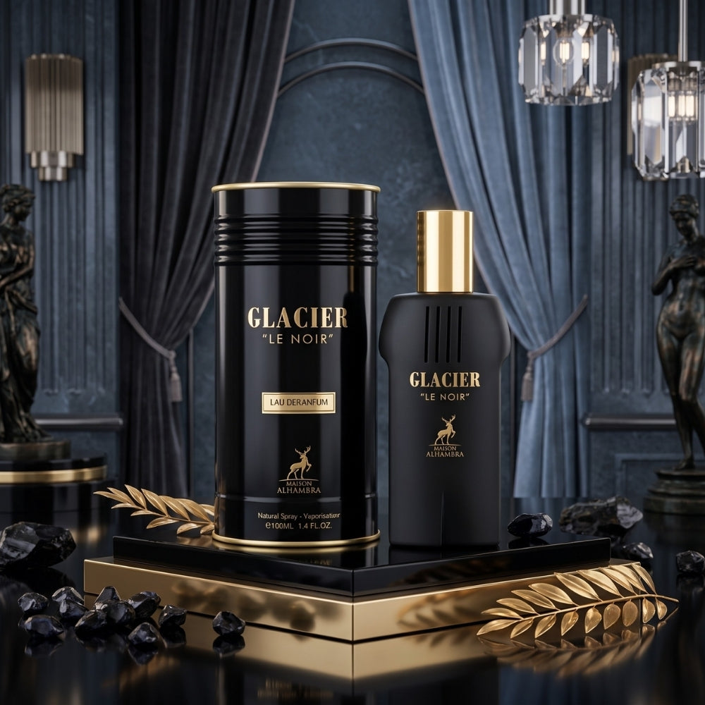 Maison Alhambra Glacier Le Noir Eau de Parfum 100ml unisex perfume bottle for men and women
