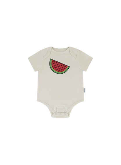 Baby Boys and Girls Palestine 100% Organic Cotton Loose Fit Peek-a-Boo Flap Bodysuit