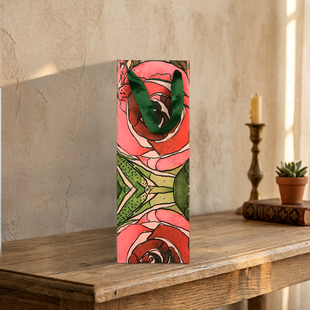 Rose Gift Wine Bag