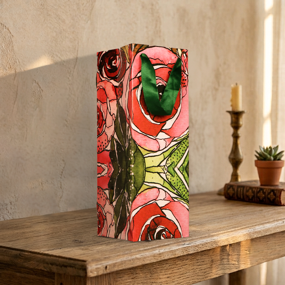 Rose Gift Wine Bag