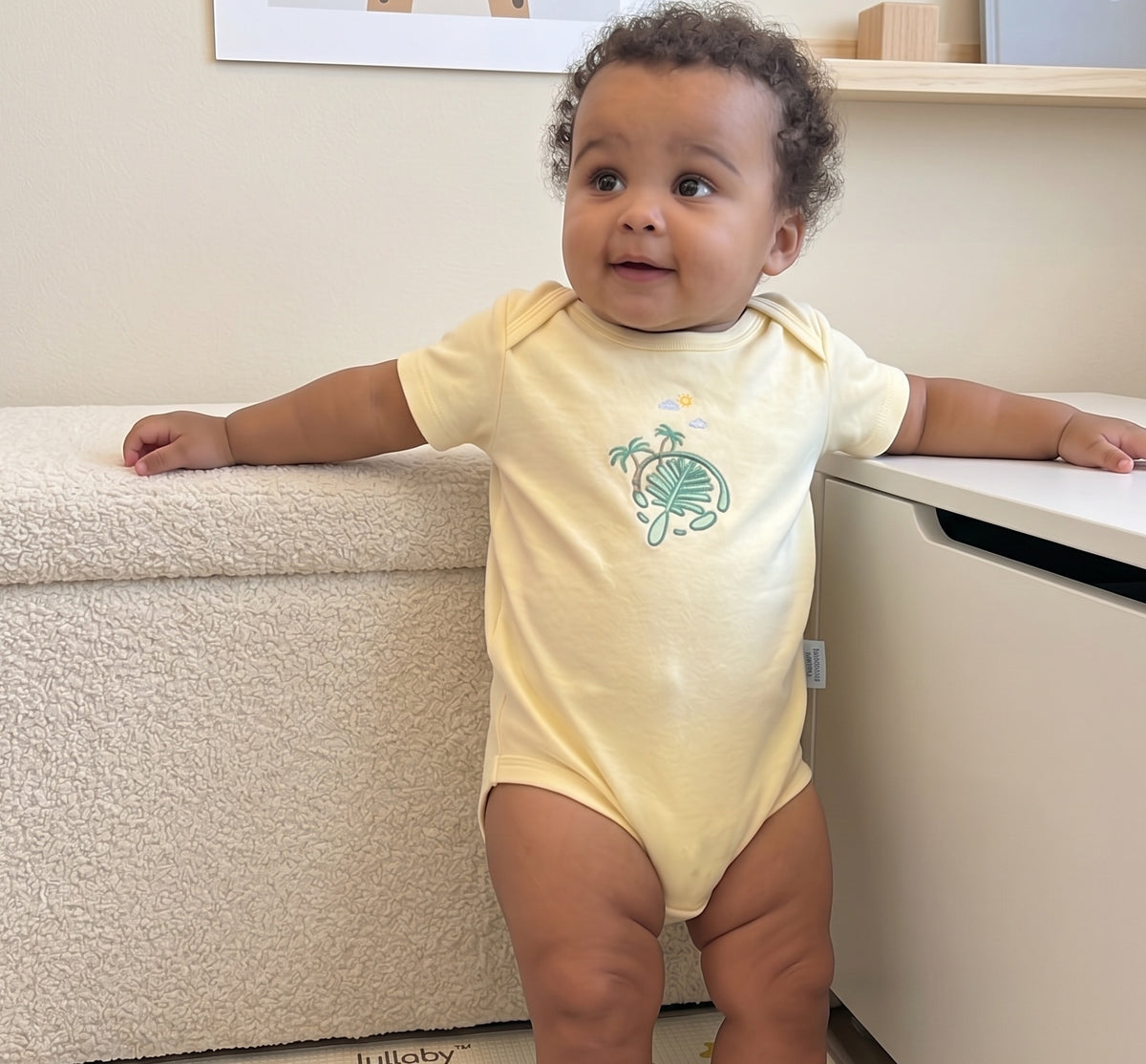 Baby Boys and Girls UAE 100% Organic Cotton Loose Fit Bodysuit