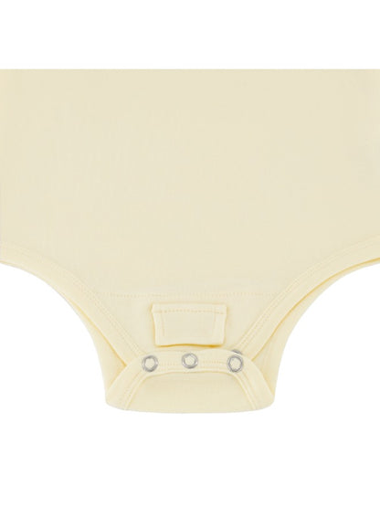 Baby Boys and Girls UAE 100% Organic Cotton Loose Fit Peek-a-Boo Flap Bodysuit