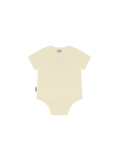 Baby Boys and Girls UAE 100% Organic Cotton Loose Fit Peek-a-Boo Flap Bodysuit