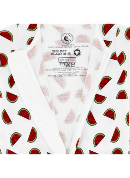 Baby Boys and Girls Palestine 100% Organic Cotton Loose Fit Peek-a-Boo Flap Sleepsuit