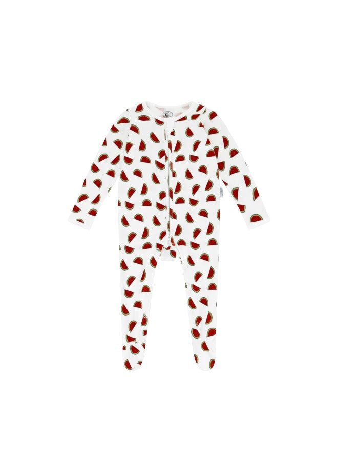 Baby Boys and Girls Palestine 100% Organic Cotton Loose Fit Peek-a-Boo Flap Sleepsuit