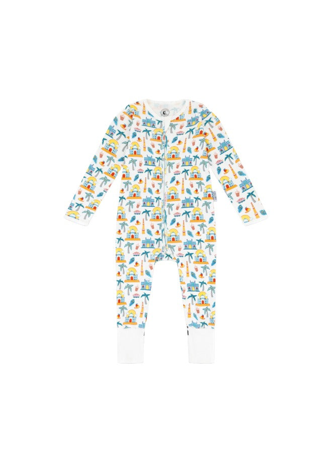 Baby Boys and Girls India 100% Organic Cotton Loose Fit Convertible Footies Sleepsuit