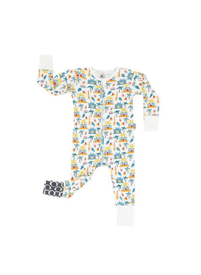 Baby Boys and Girls India 100% Organic Cotton Loose Fit Convertible Footies Sleepsuit