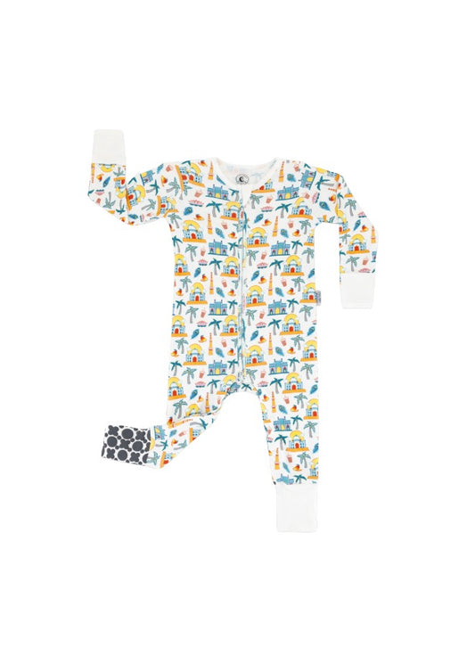 Baby Boys and Girls India 100% Organic Cotton Loose Fit Convertible Footies Sleepsuit
