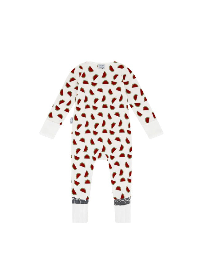 Baby Boys and Girls Palestine 100% Organic Cotton Loose Fit Convertible Footies Sleepsuit