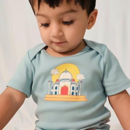 Baby Boys and Girls India 100% Organic Cotton Loose Fit Bodysuit